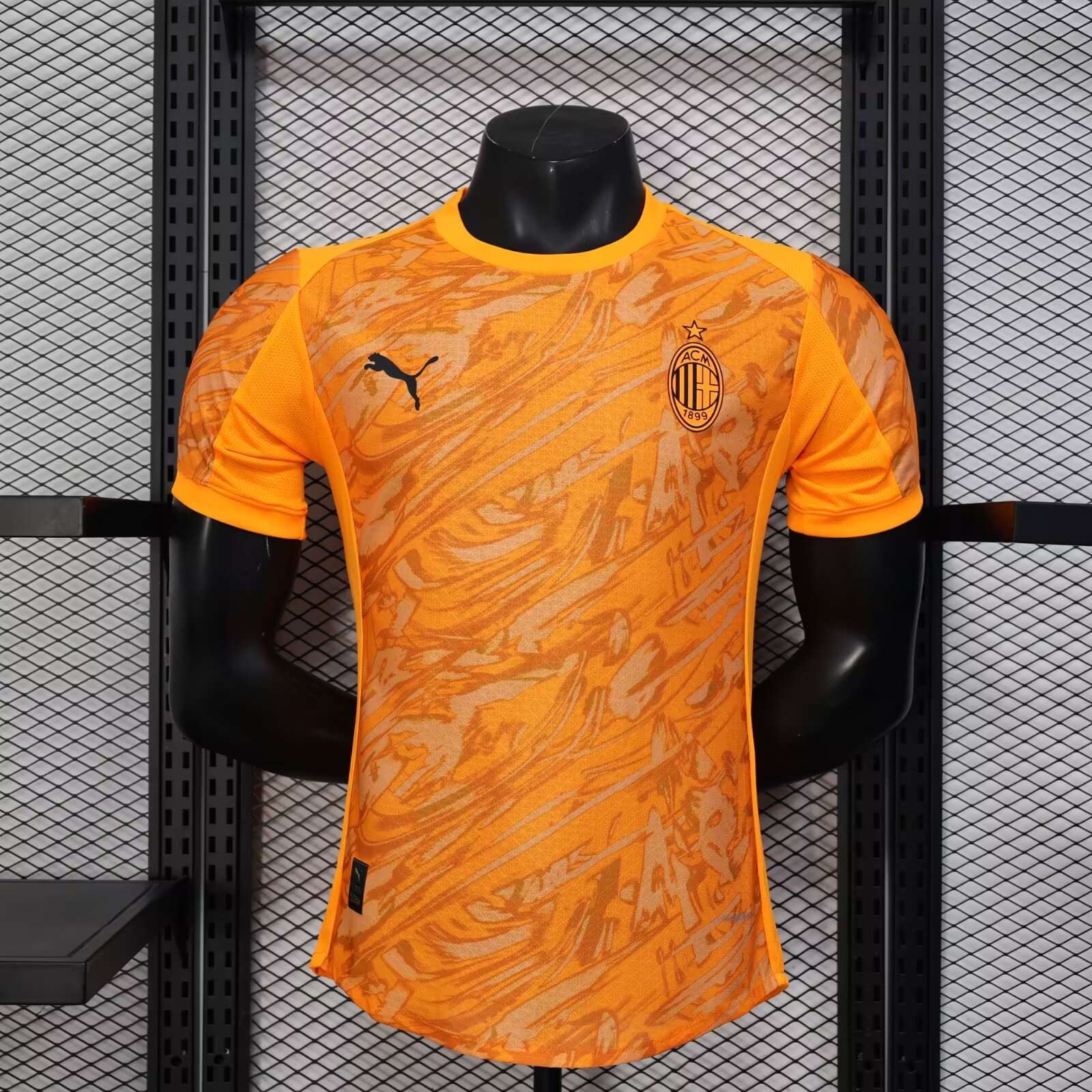 2025/2026 Player Version AC Milan Special Edition Orange Football Shirt 1:1 Thai Quality