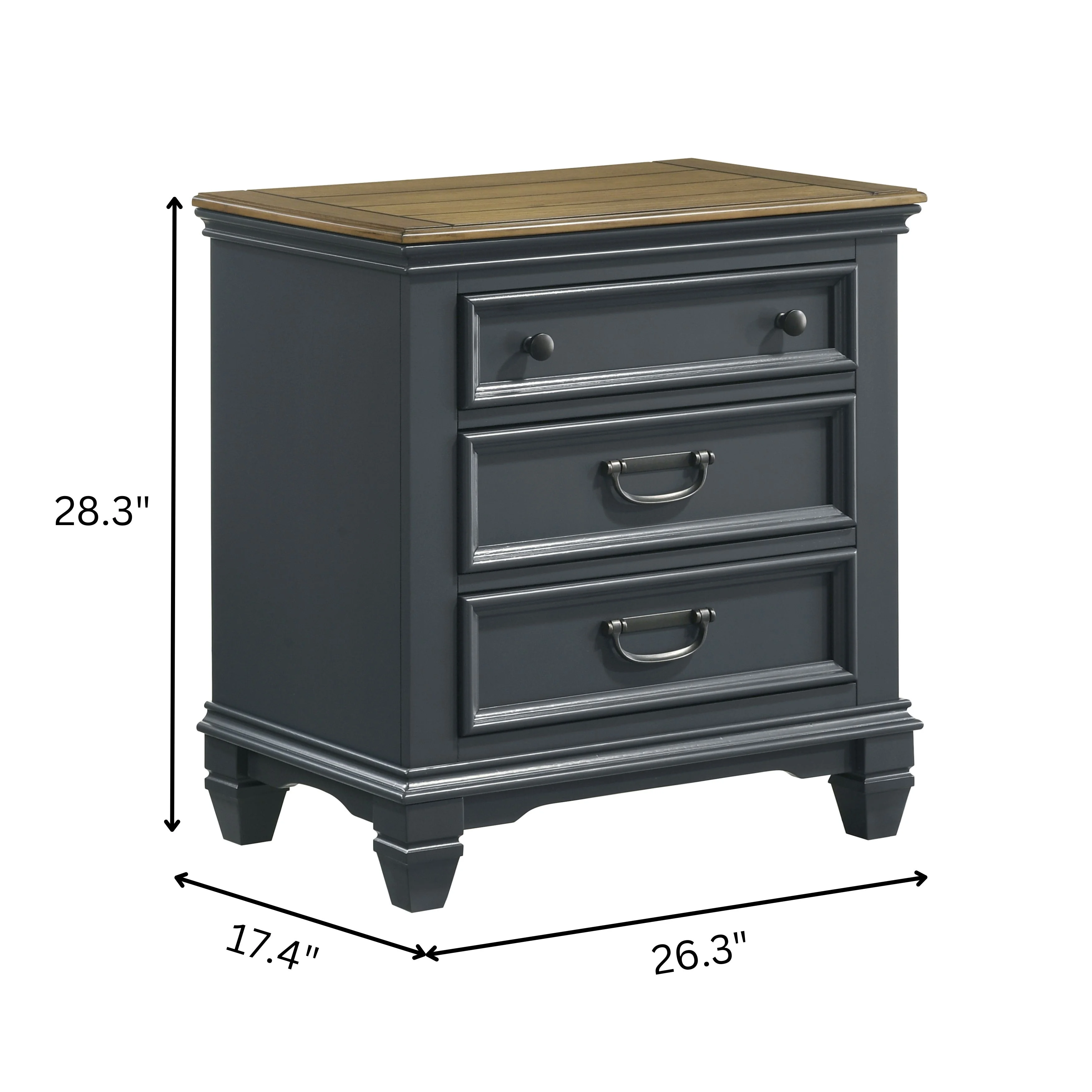Roundhill Furniture Clelane Wood Bedroom Set Panel King Bed, Dresser, Mirror, and Nightstand