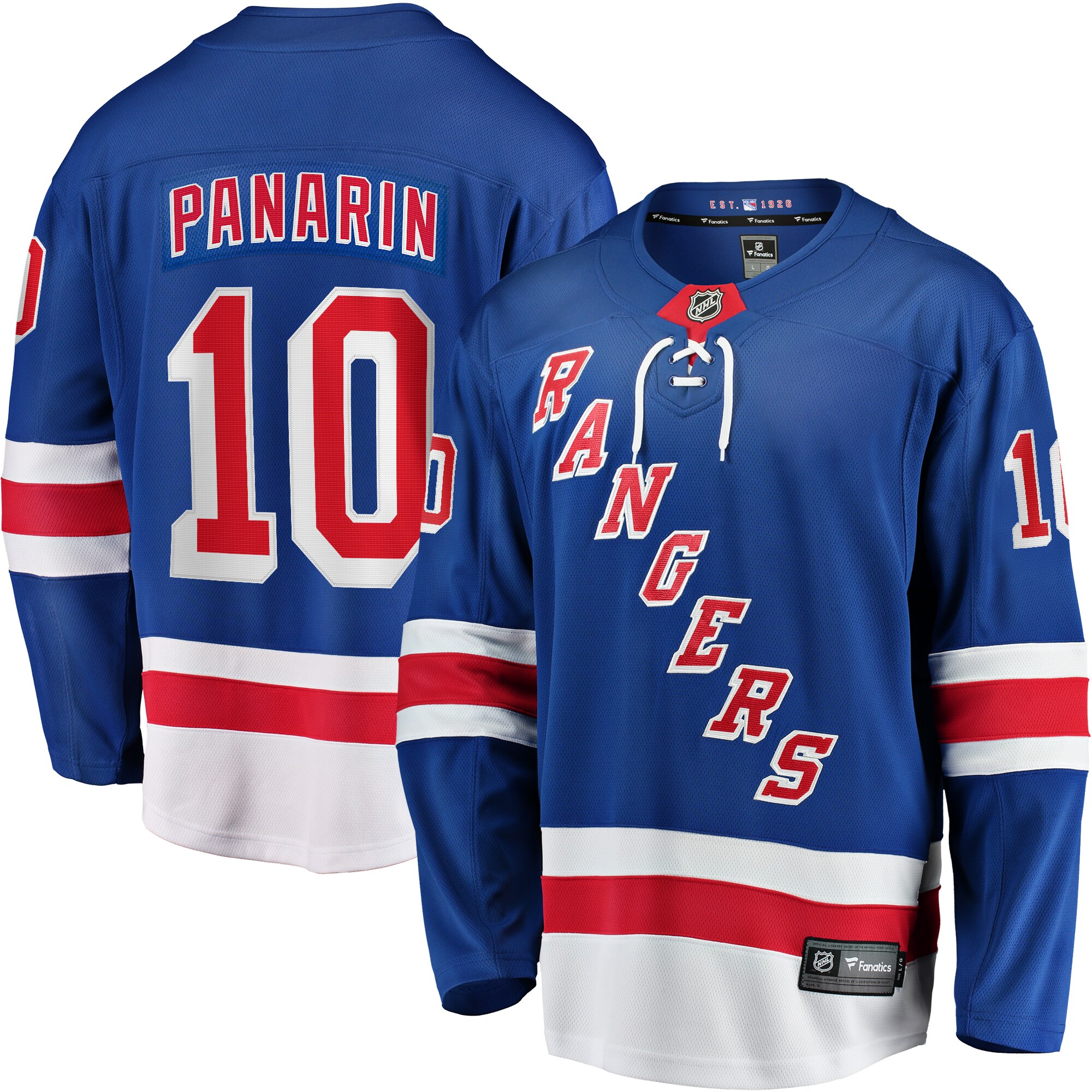 Artemi Panarin New York Rangers Fanatics Premier Breakaway   Jersey – Blue