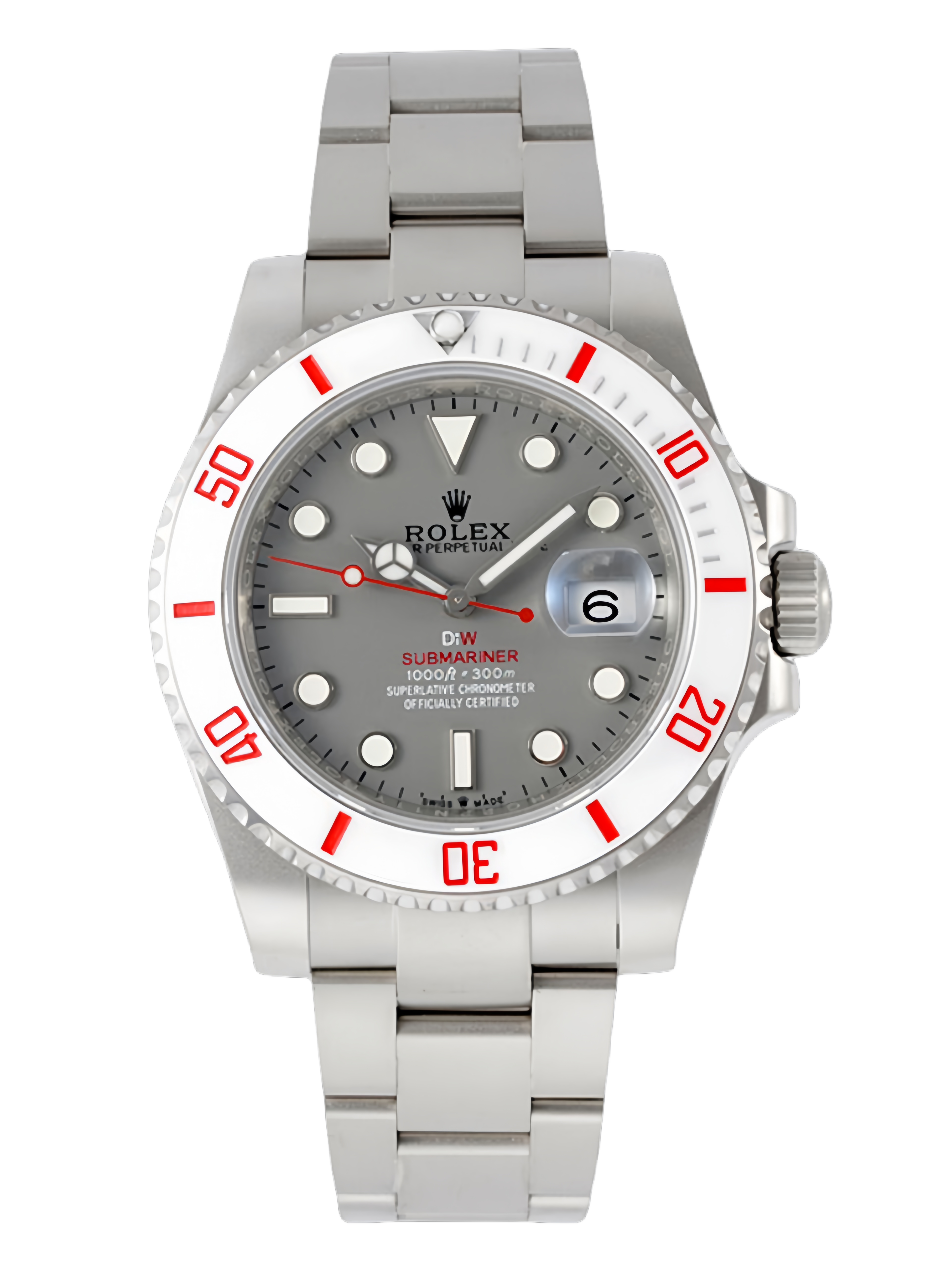 【Super Clone】Rolex DIW Submariner Date Sandblasted  116610 Limited Edition Full 904L Grey Dial 40mm