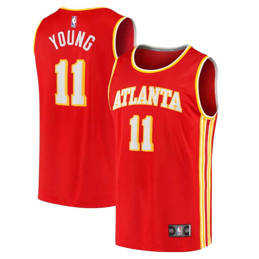 Youth Atlanta Hawks Trae Young Fanatics Red Fast Break  Jersey - Icon Edition