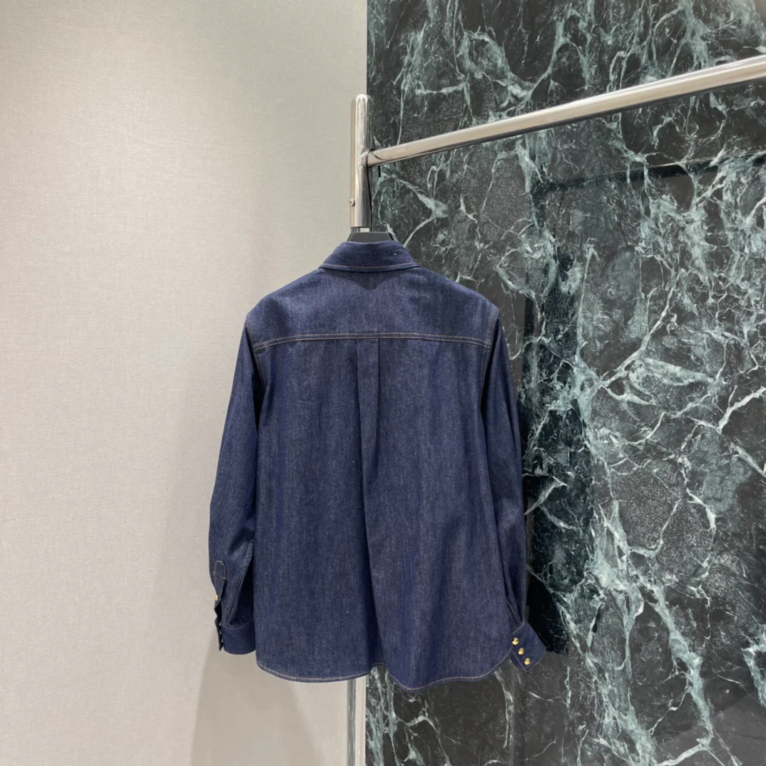 2026 Spring New Arrival Denim Collared Shirt