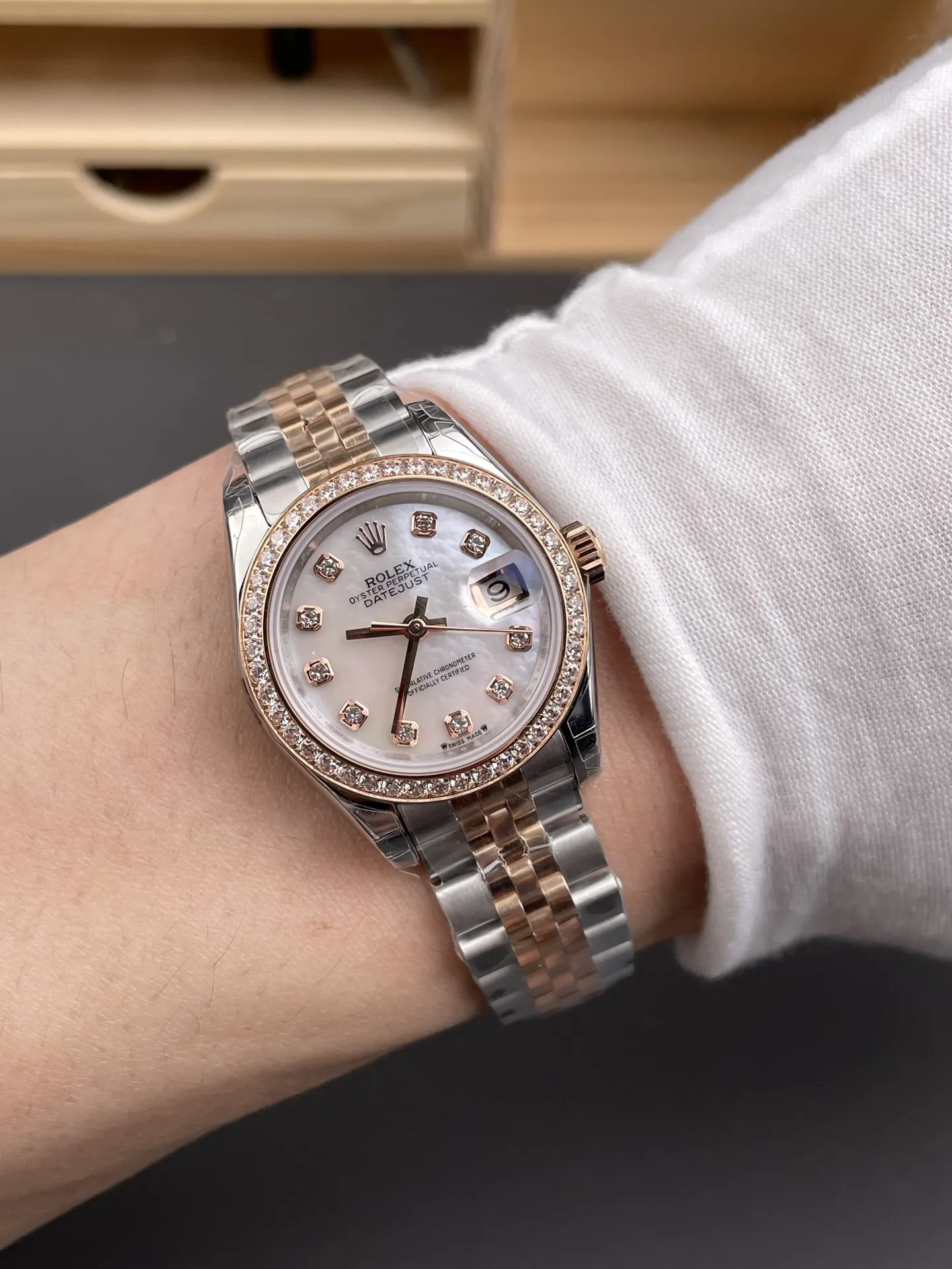 Rolex Datejust Rose Gold Ladies 28mm