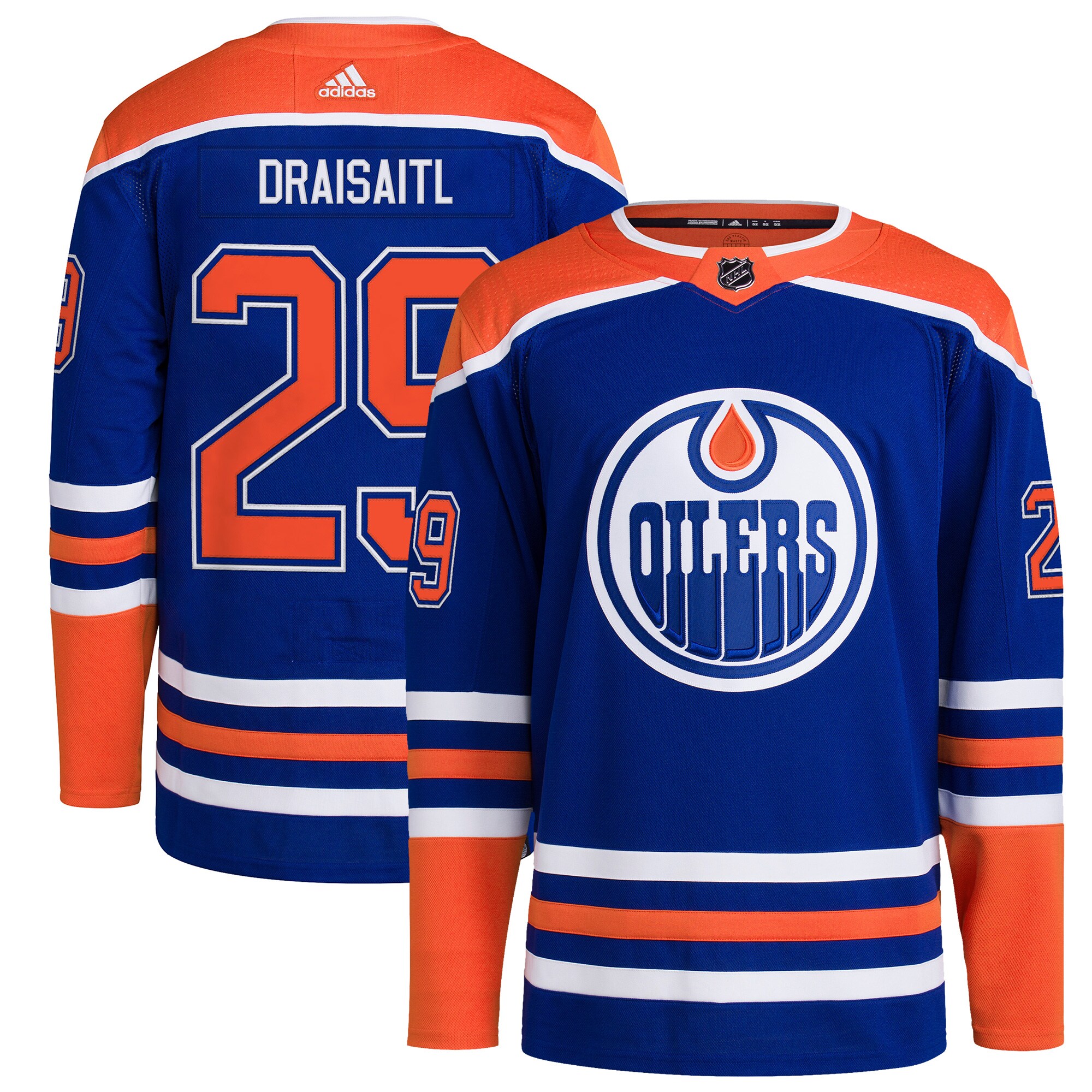 Leon Draisaitl Edmonton Oilers  Home Primegreen    Jersey – Royal