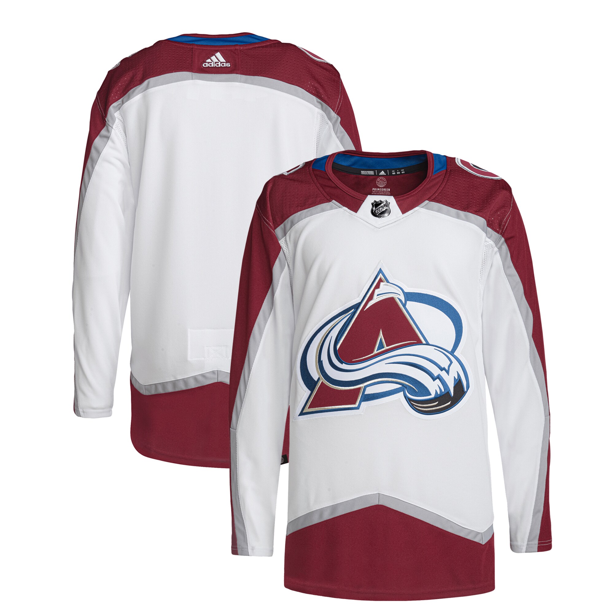 Colorado Avalanche  Away Primegreen  JerseyÂ â€“ White