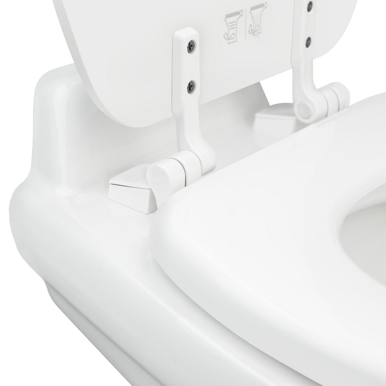 Dometic 320 RV Toilet | White | 302320081 | Standard Height | Gravity Toilet | Elongated Ceramic Bowl | Flush with Foot Pedal | For RVs. Trailers. and Outdoor Campers