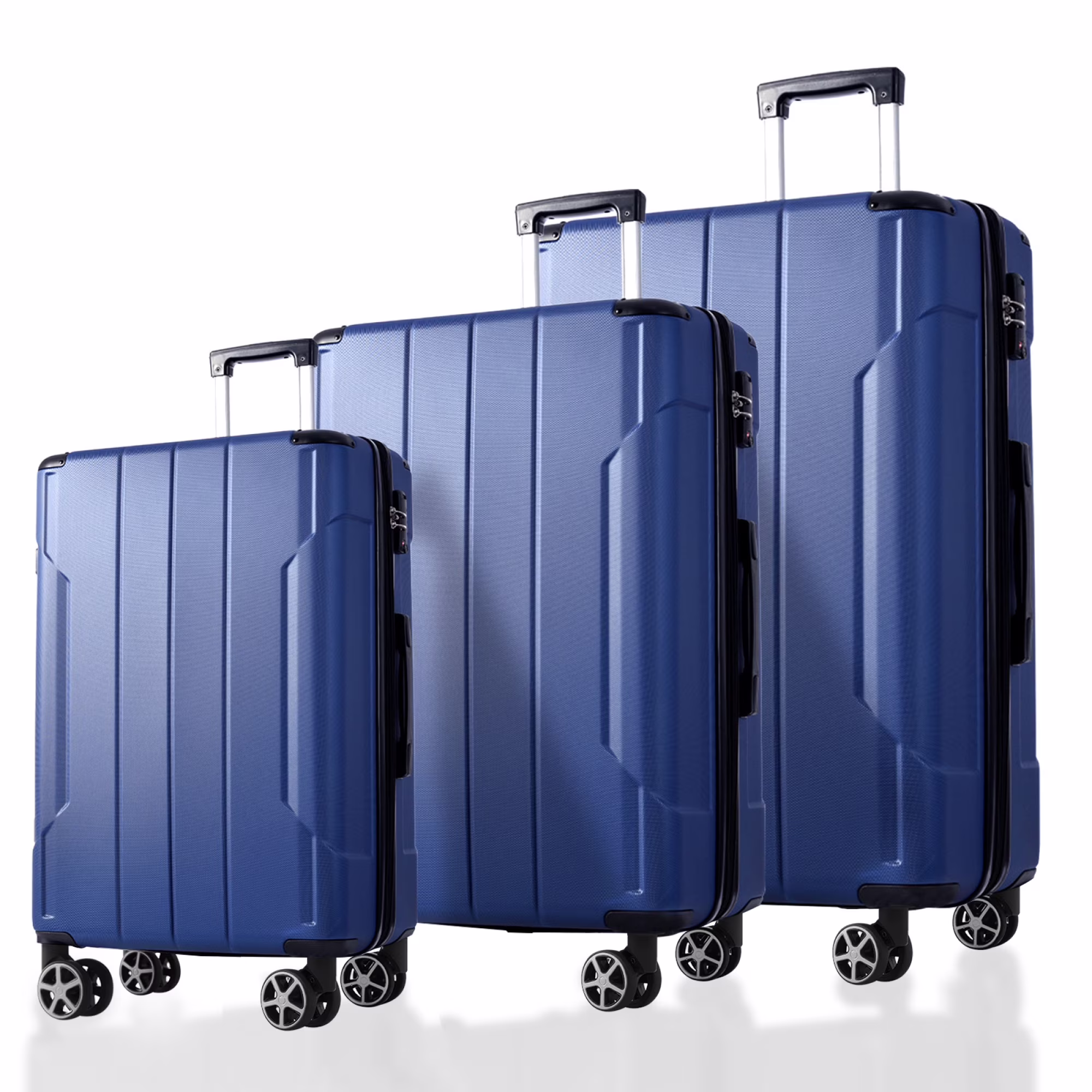 Luggage Sets 3 Piece, Expandable Hard shell ABS Suitcases with Double Spinner, Travel luggage Set