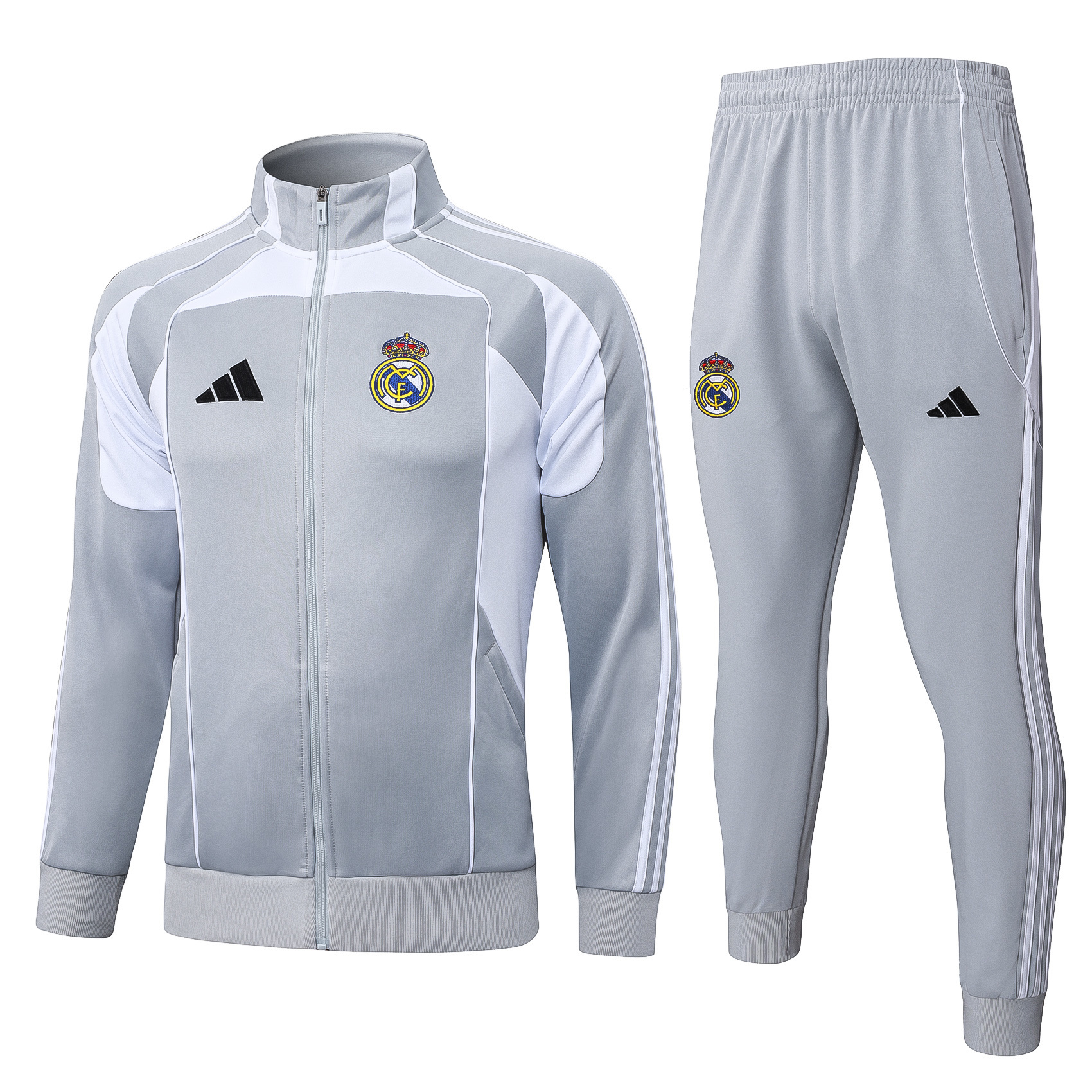 2025-26 Real Madrid Long Zipper Training Kit - Adult Set