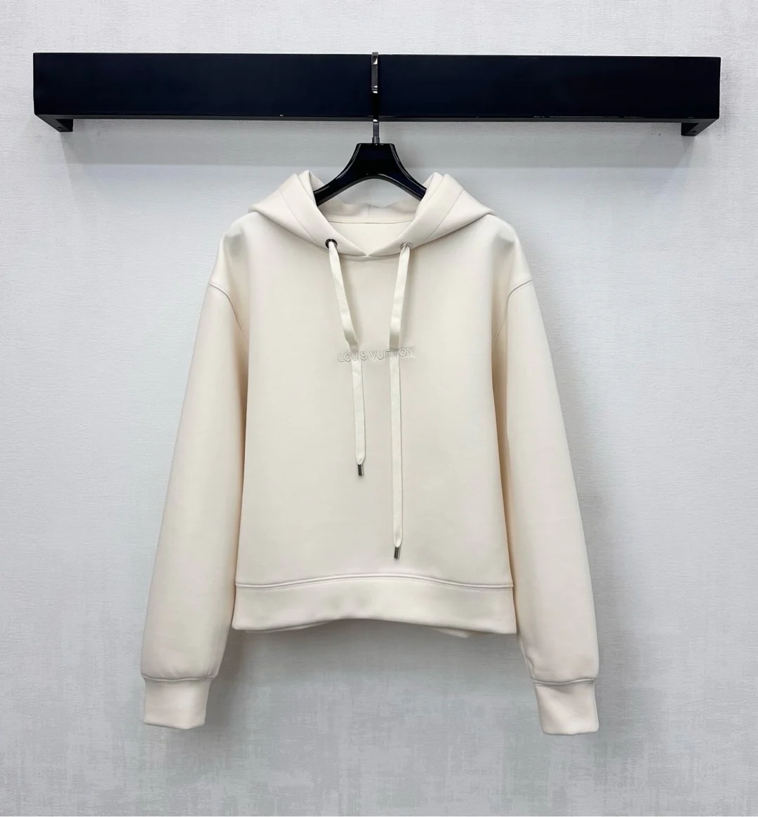 26NEW Hooded Drawstring Cropped Sweatshirt