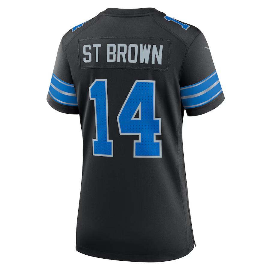 Women's Detroit Lions Amon-Ra St. Brown Black 2nd Alternate Jersey