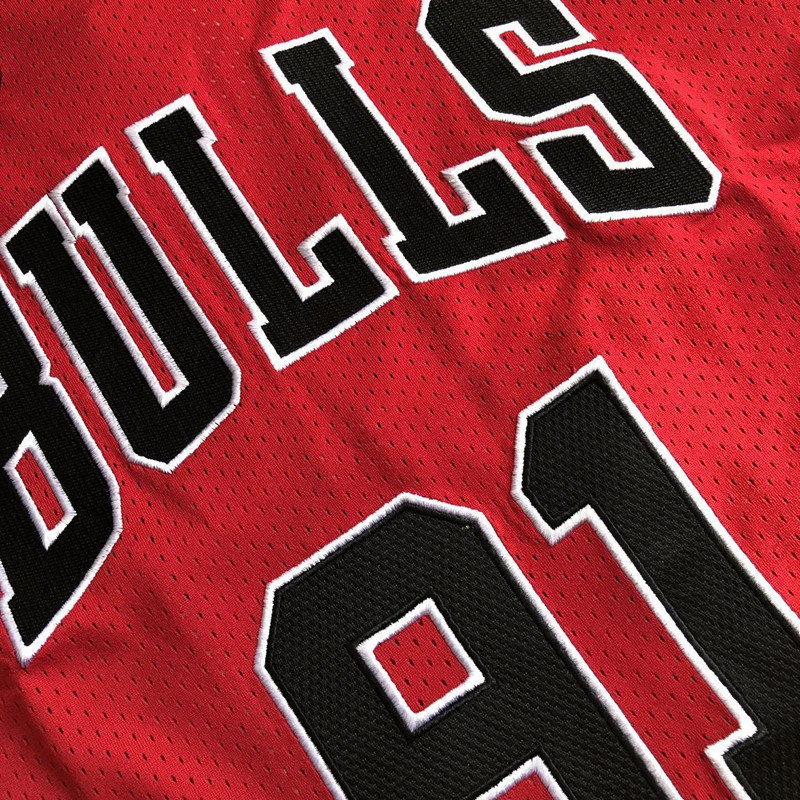 Chicago Bulls Rodman 91 Red MN