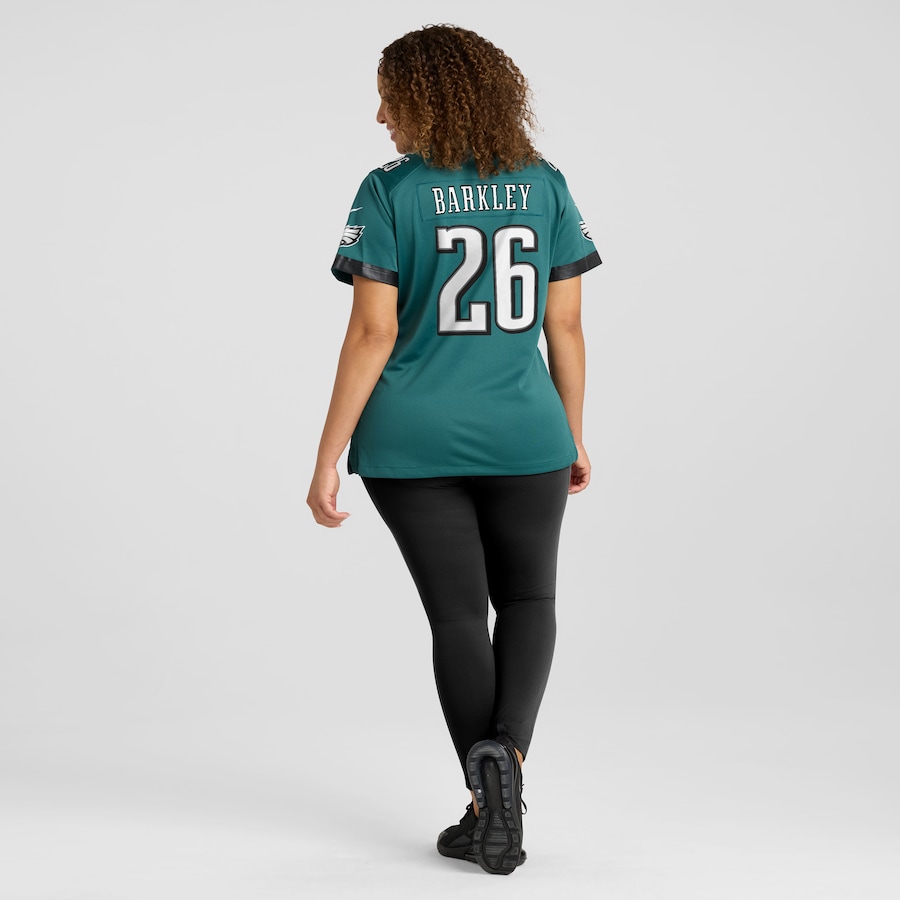 Women's Philadelphia Eagles Saquon Barkley Midnight Green Super Bowl LIX Game Jersey