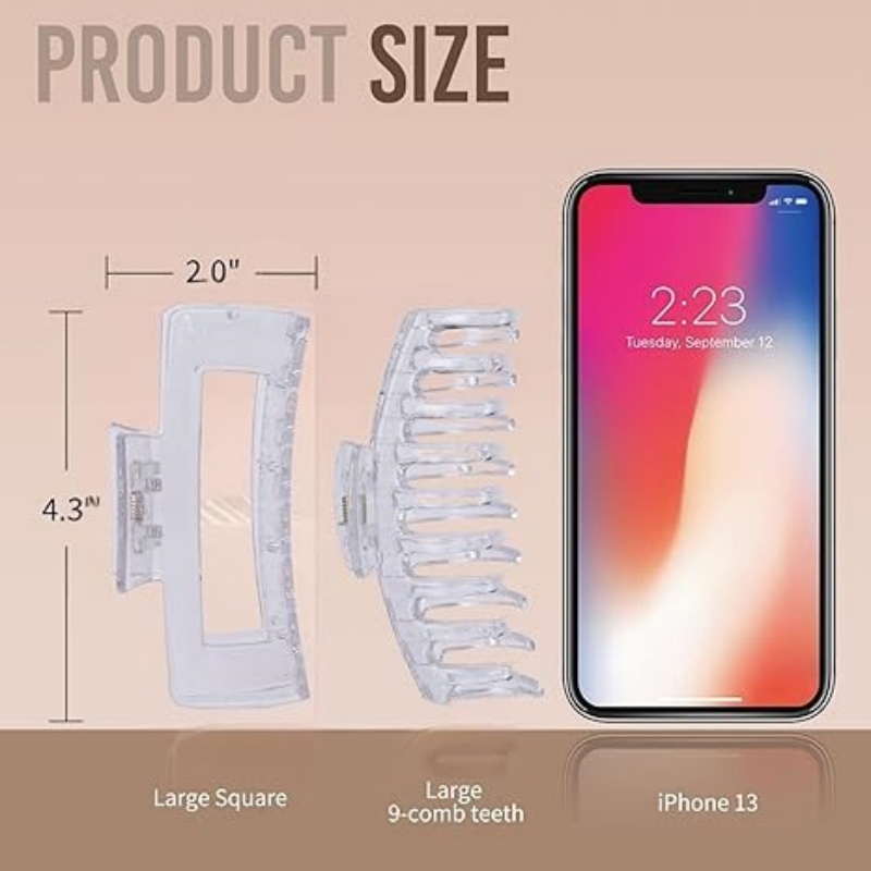 SWEETCLAWZ Hair Clips for Women 4.3 Inch Large