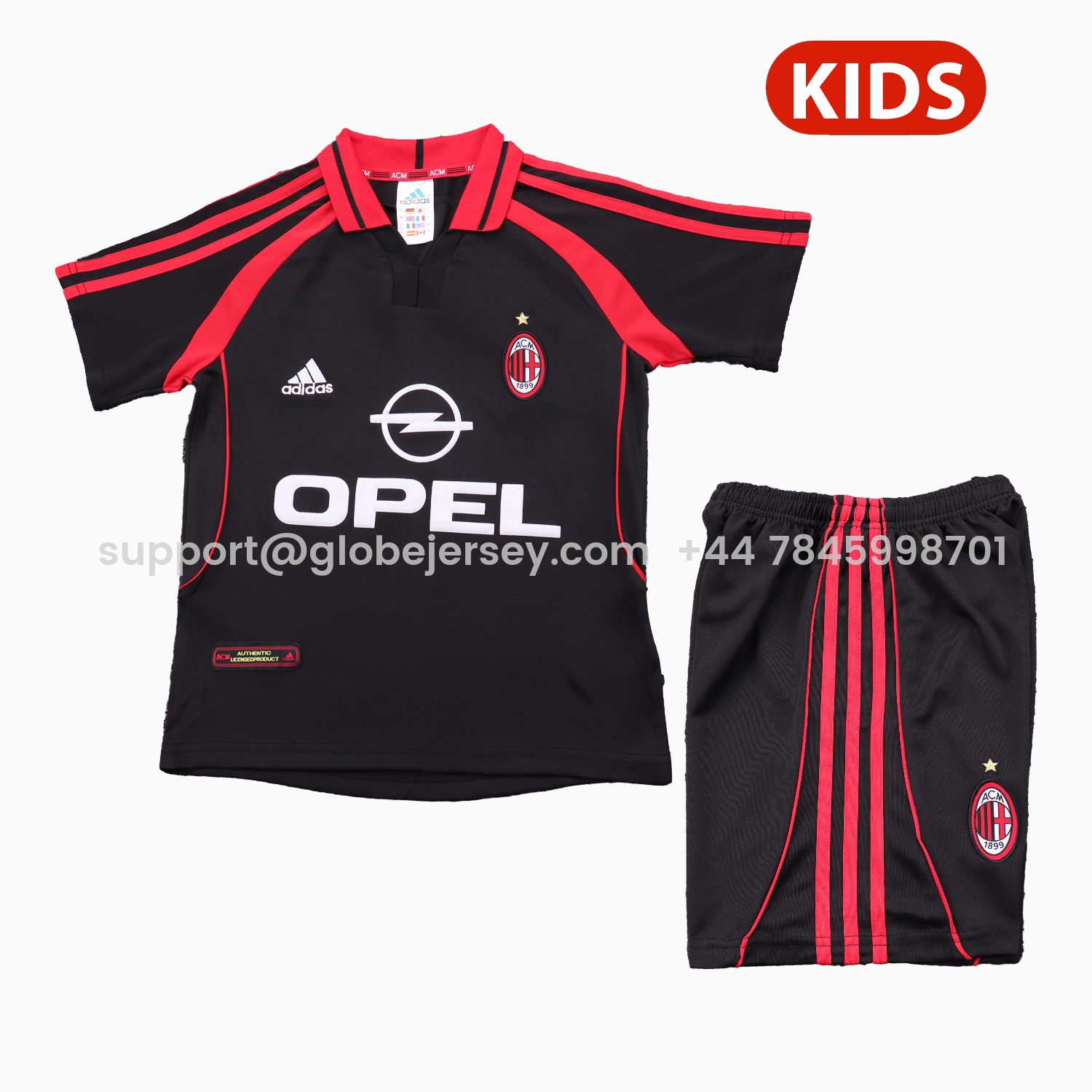 Retro AC Milan 2000-01 Third Kids Kit