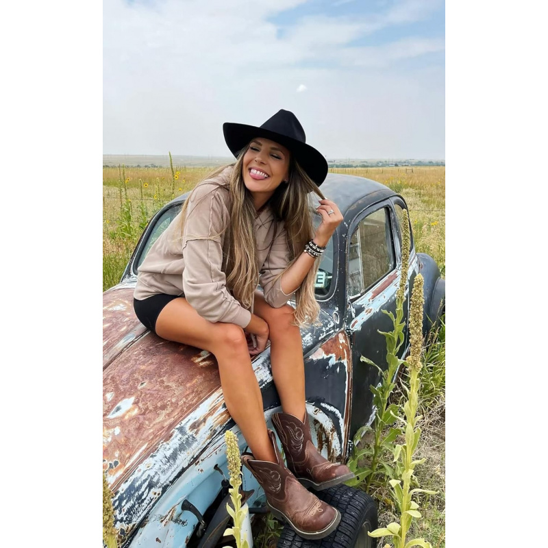 Women's Western Cowboy Hats Studded Pinched