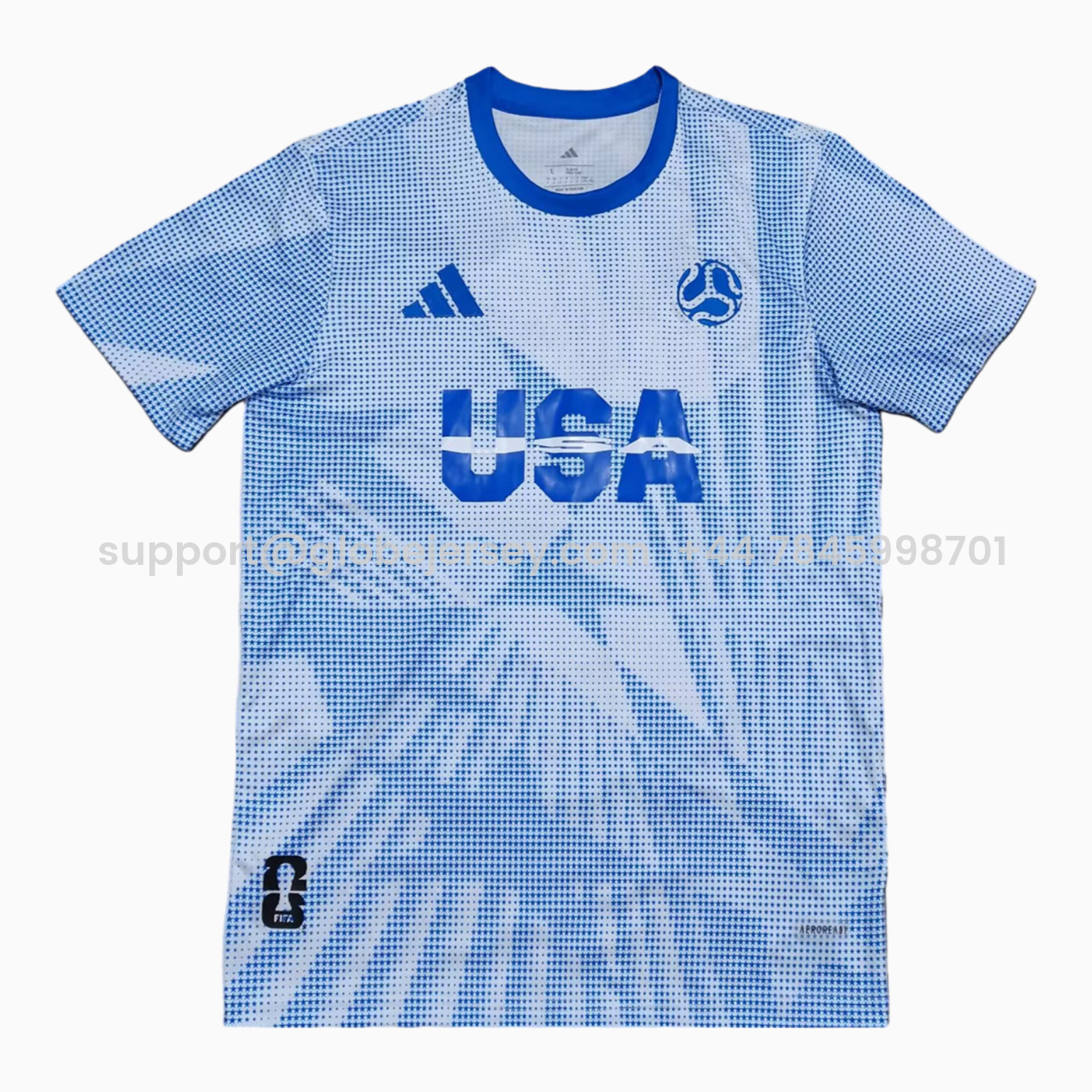 United States USA 25-26 World Cup Promotion Blue Jersey - Fans Version