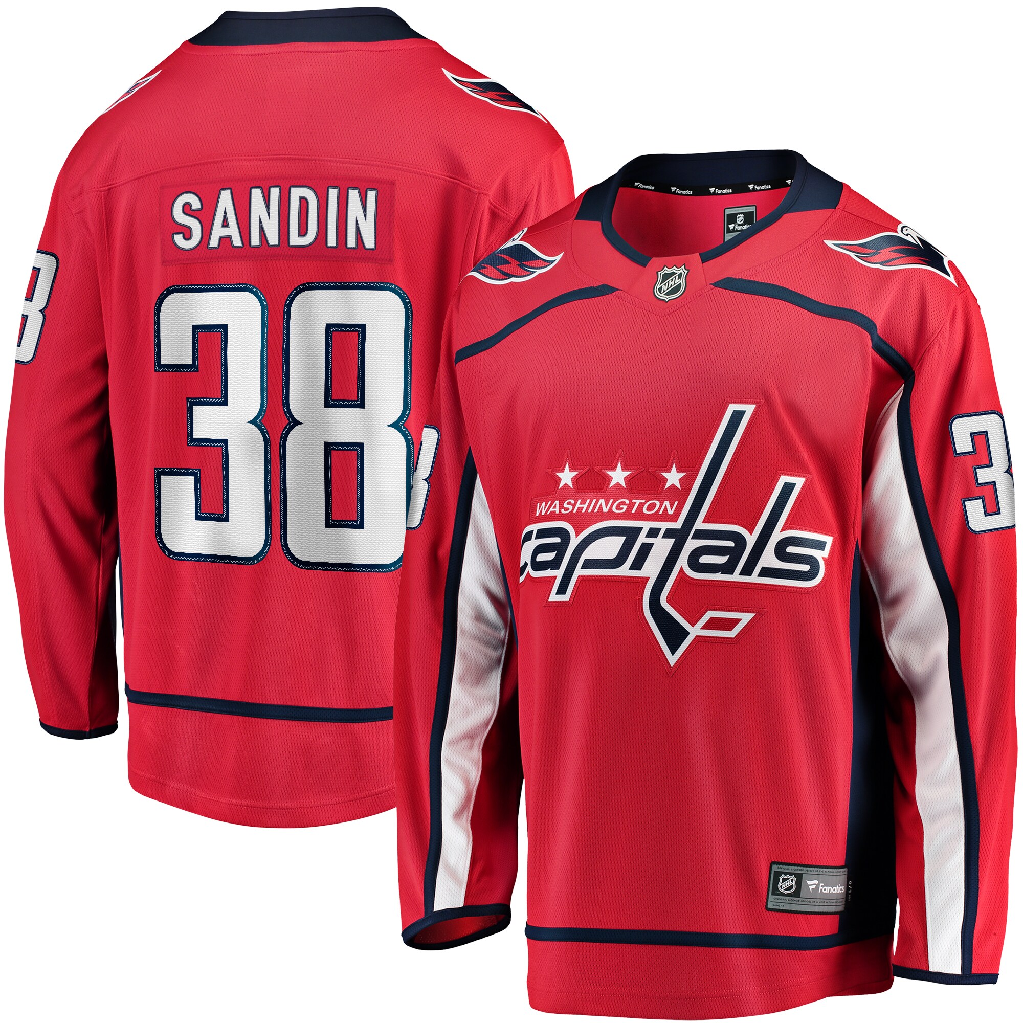 Rasmus Sandin Washington Capitals Fanatics Home Breakaway Jersey – Red