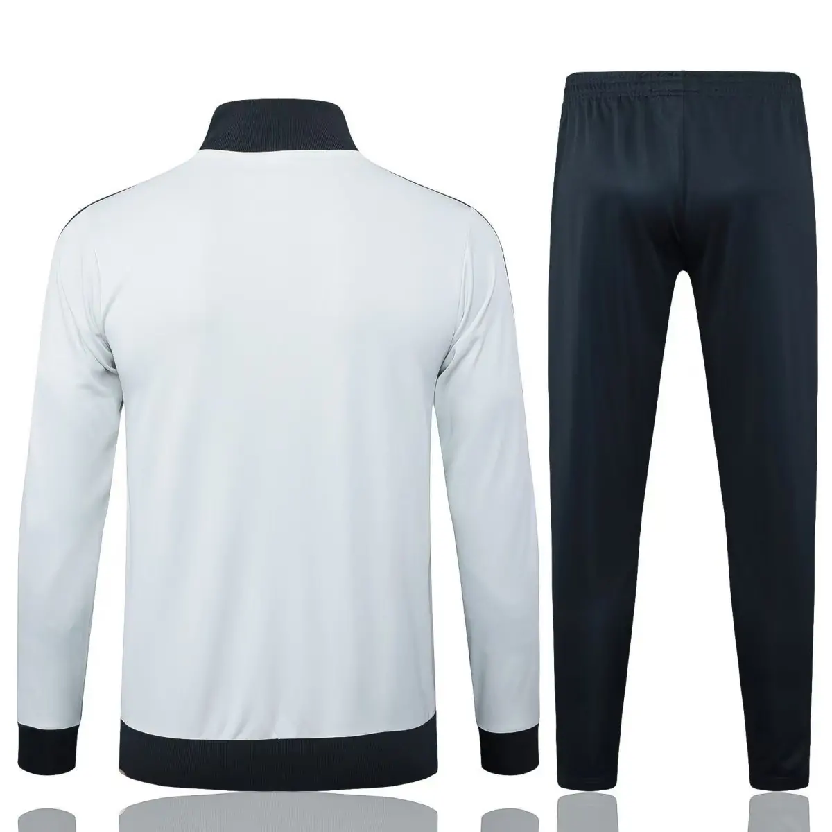2024/25 Juventus long zipper jacket light grey training suit set