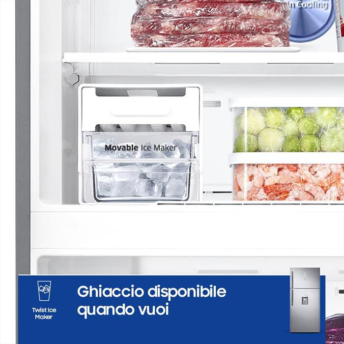 SAMSUNG - Frigorifero 2 porte RT62K711RSL/ES Classe E 620 lt-INOX