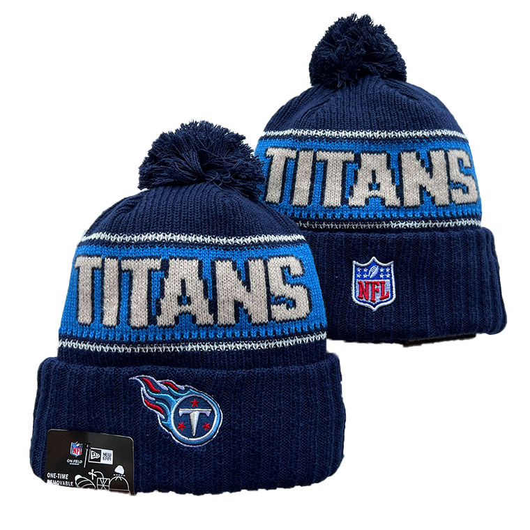 TENNESSEE TITANS Cuffed Knit Hat with Pom
