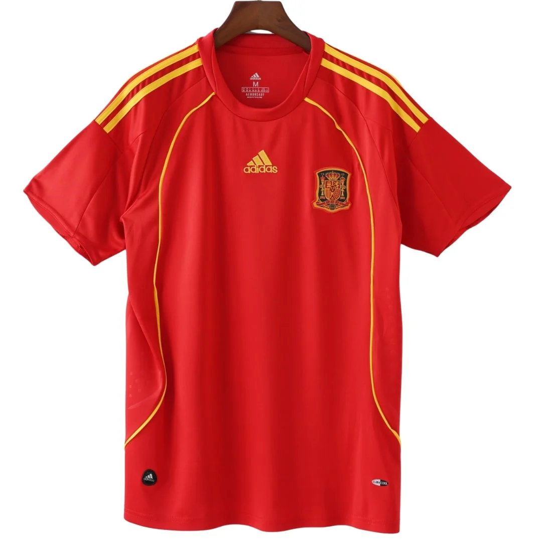 Spain 2008 Home Retro Football Jersey