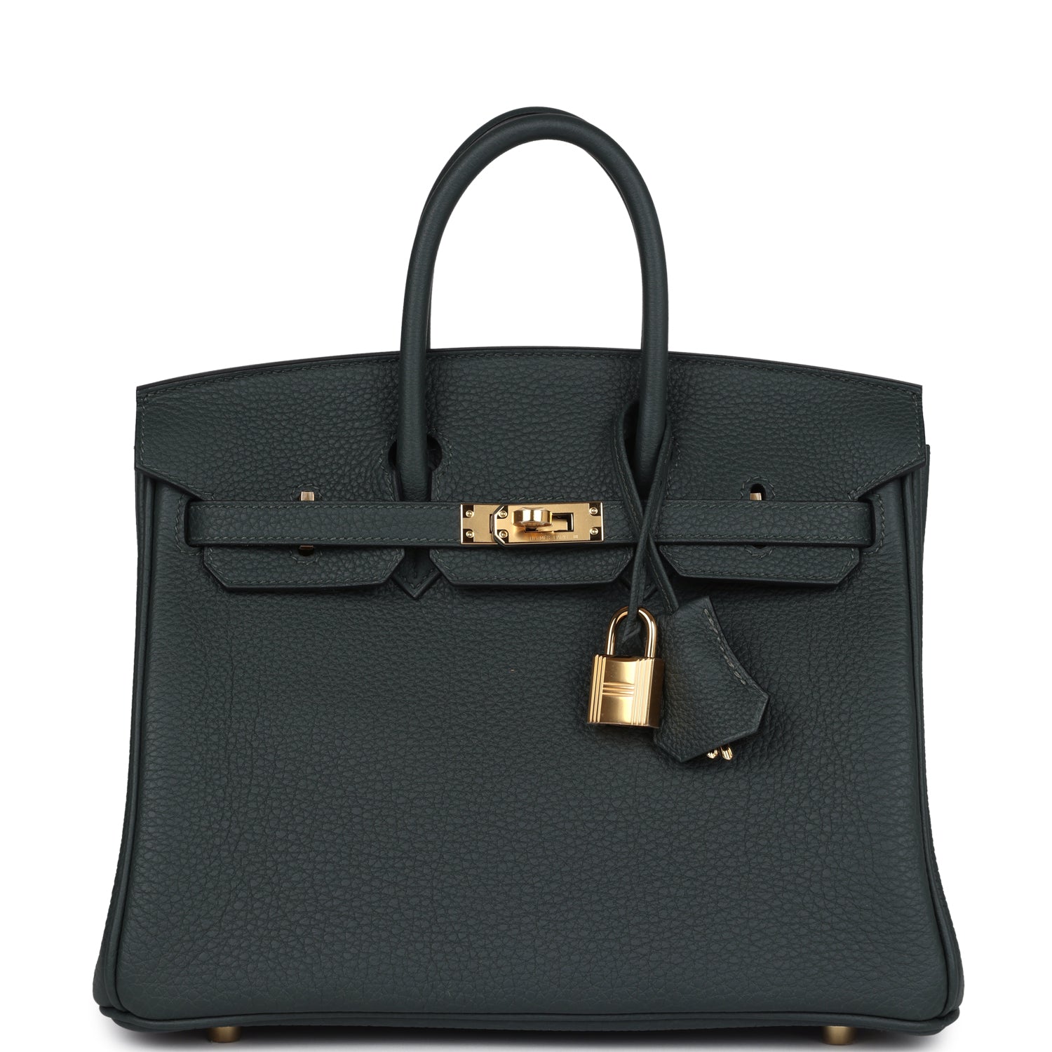Birkin 25 Vert Fonce Togo Gold Hardware