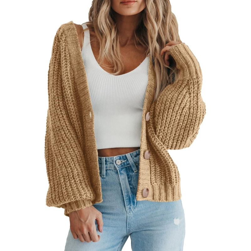 Women's Chunky Knit Open Front Sweater