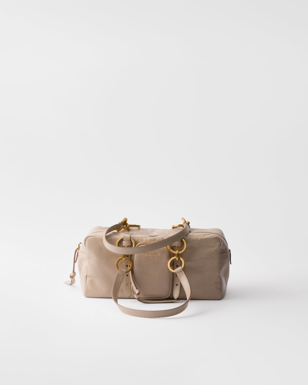 Dangle Medium Leather Top-Handle Bag