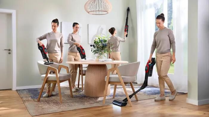 BOSCH - Aspirapolvere ricaricabile BCS1041PET-Black,Red