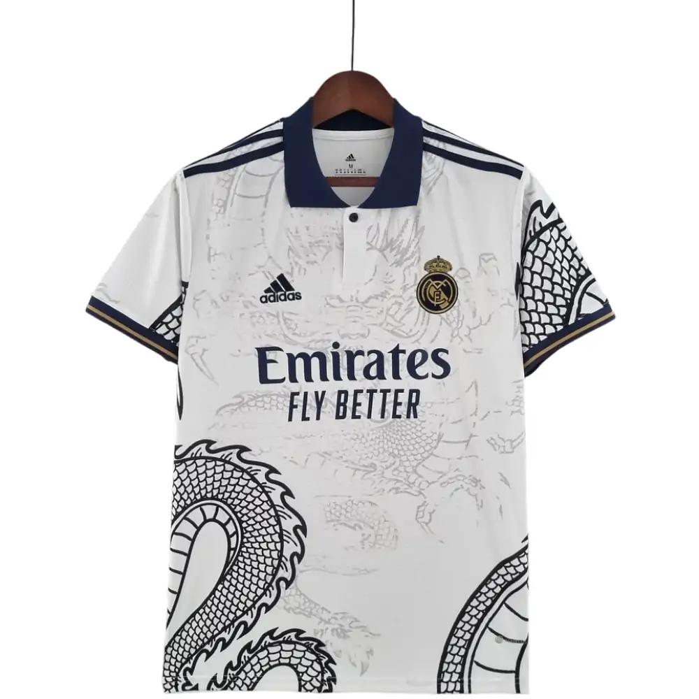 2022/2023 Real Madrid Chinese Dragon Football Shirt White