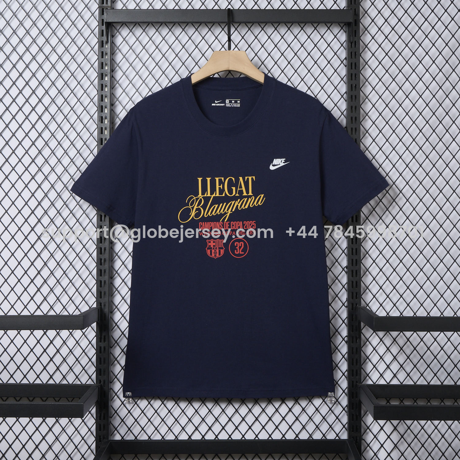 Barcelona 2025 Winners Copa Del Rey Deep Blue Commemorative T-shirt