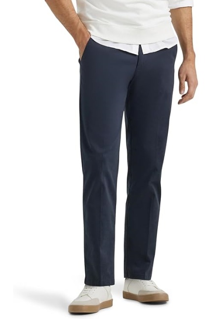 Men's Extreme Motion Flat Front Regular Straight Pant