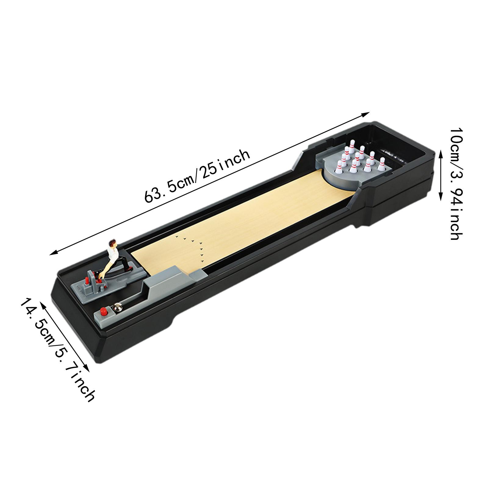 Kuntesetty Tabletop Bowling Game Arcade Desktop Game Office Desk Toy Relax Mini Bowling Set
