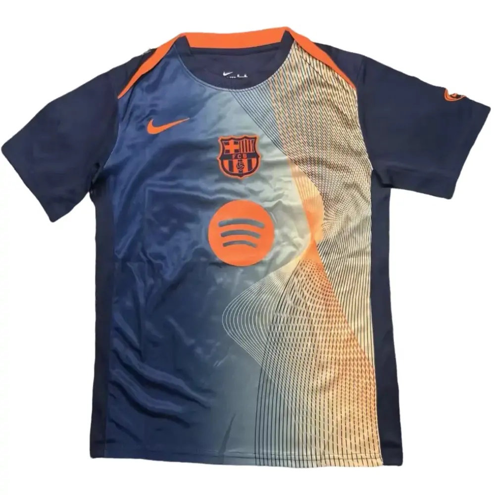 2025-26 Barcelona Pre-Match Second Away Shirt - Short Sleeve Fans Edition