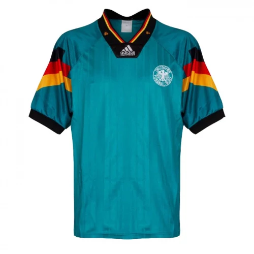 Retro Germany Away Football Jersey Euro Cup 1992