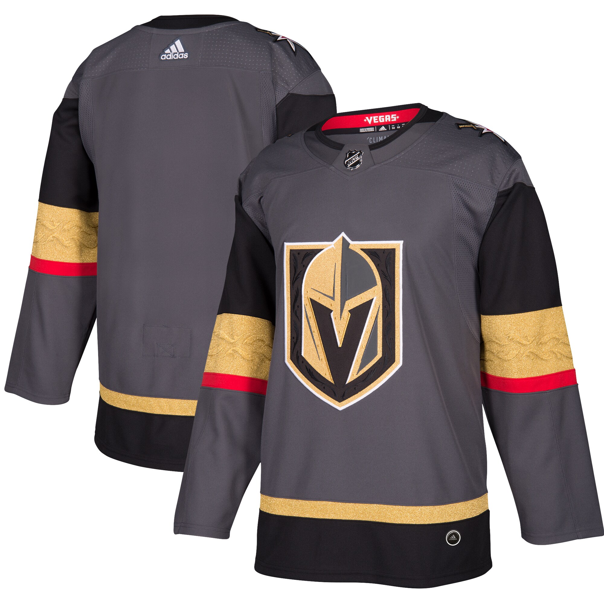 Vegas Golden Knights  Alternate  Blank Jersey – Gray