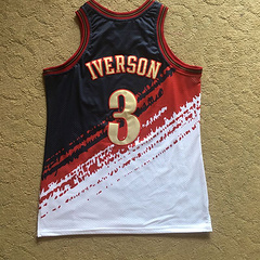 Allen Iverson Philadelphia 76ers 3 White MN