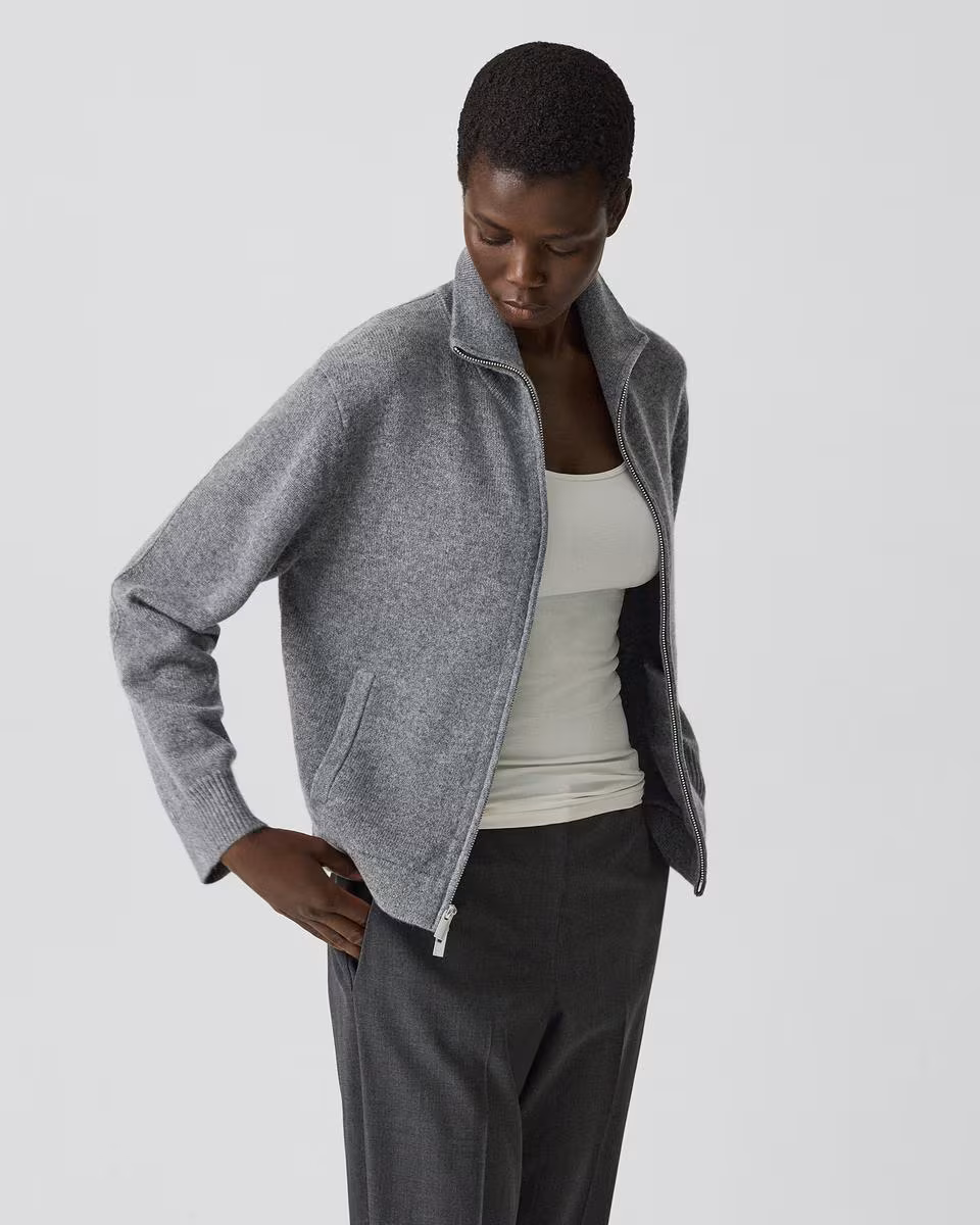 Zip Jacket in Cashmere