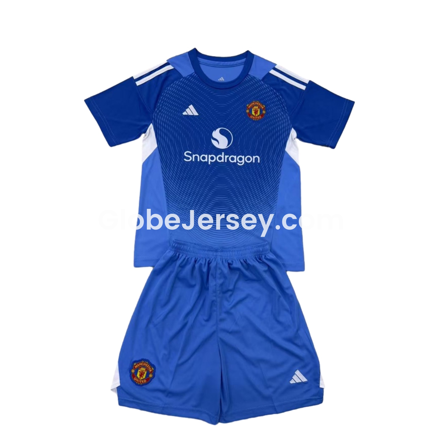 Manchester United 2025 Blue Goalkeeper Men's Adult Jersey Set - Fans Version