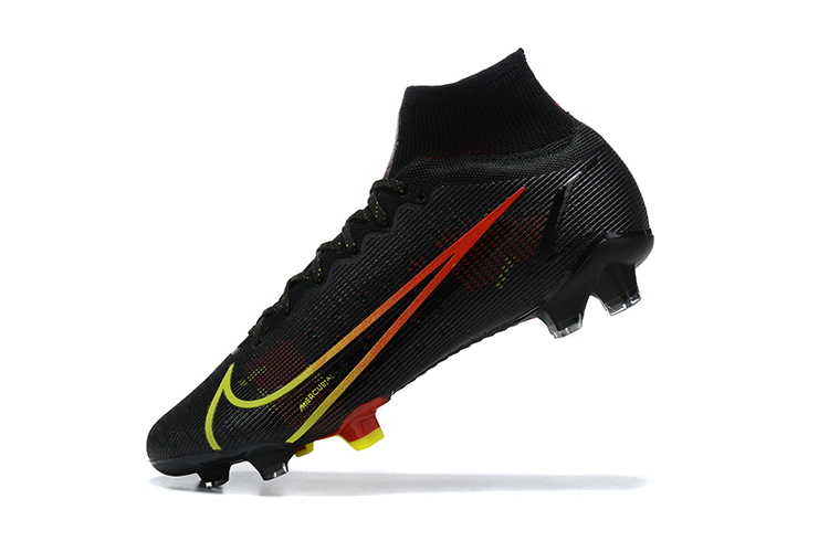 Assassin 14th generation high-top electroplated fully knitted waterproof FG football shoes