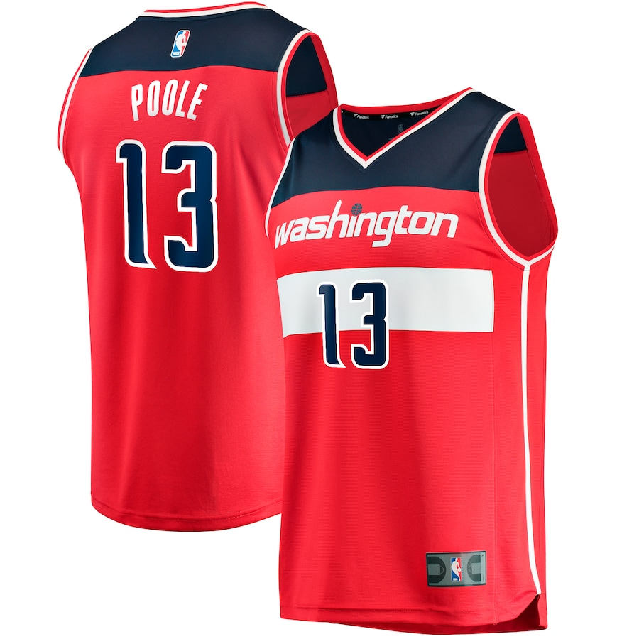 Washington Wizards Jordan Poole Red Jersey - Icon Edition