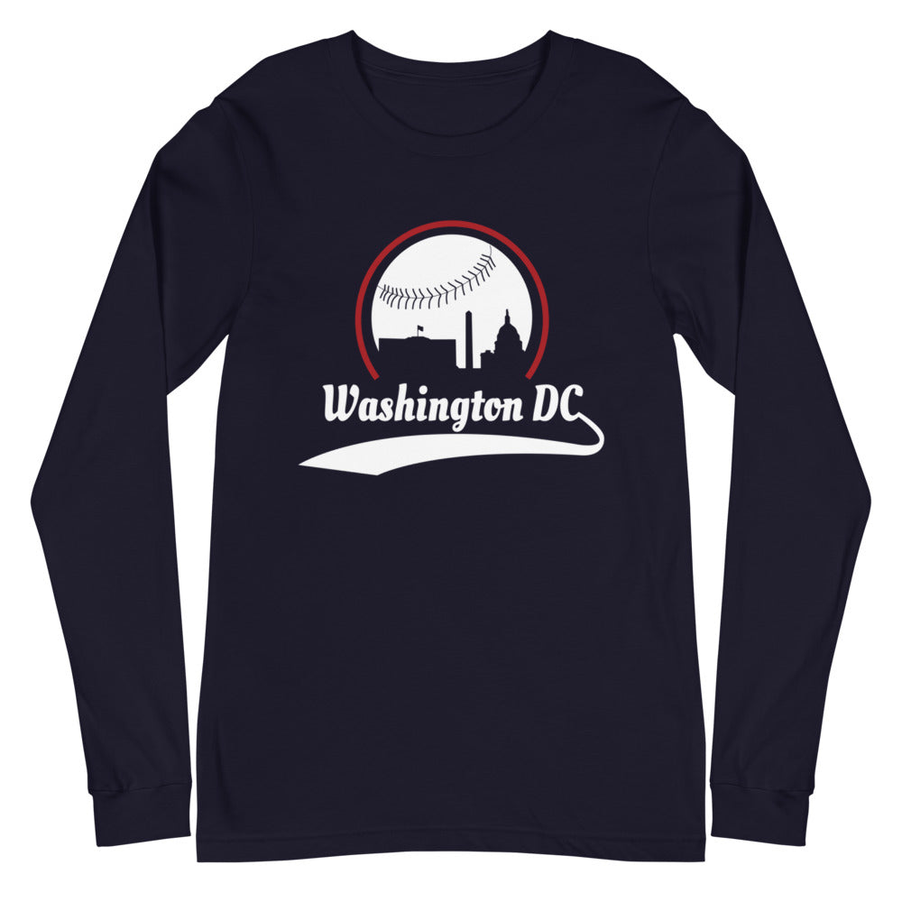 Unisex Washington Nationals Baseball Long Sleeve Tee Shirt