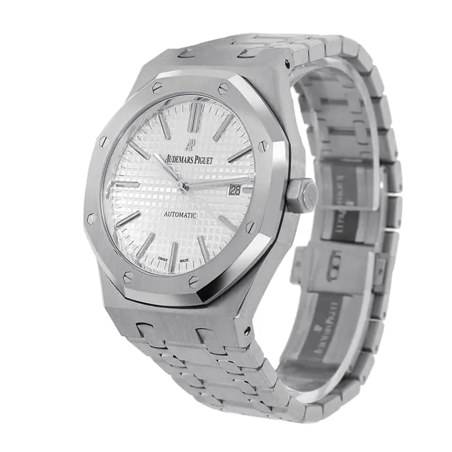 【Super Clone】Audemars Piguet Royal Oak 41mm Rhodium-Toned Dial Titanium Bracelet Men's Watch