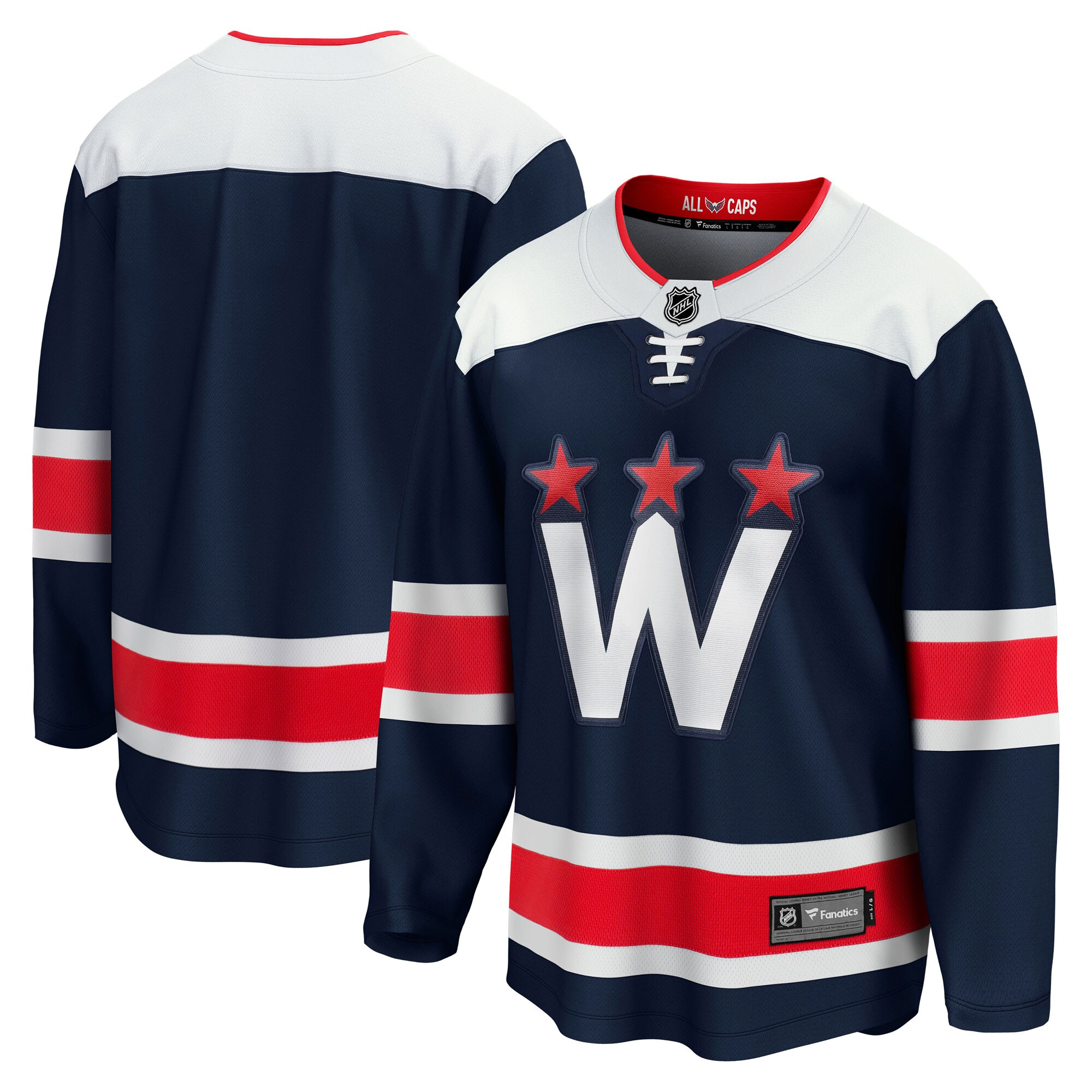Washington Capitals Fanatics Alternate Premier Breakaway Jersey – Navy
