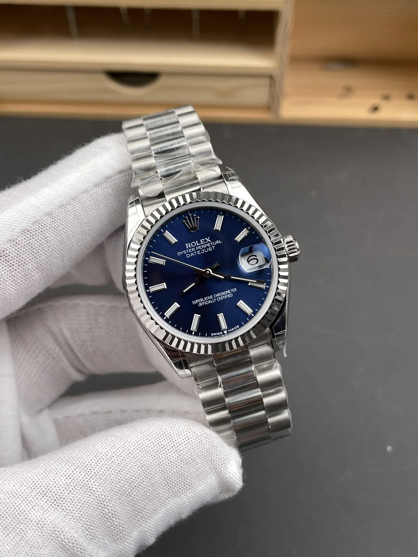 Rolex Datejust Blue Dial Ladies 31mm