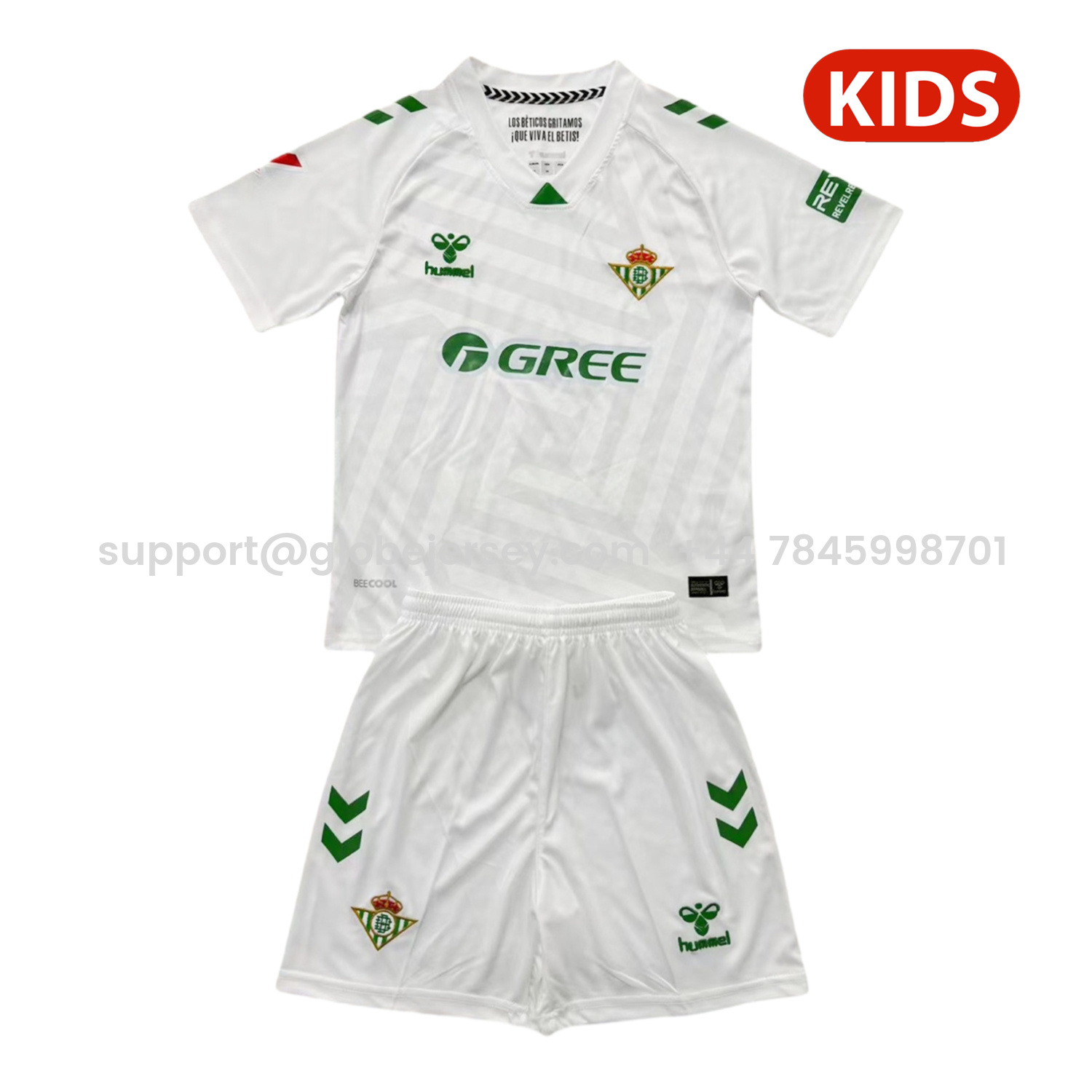 Real Betis 25-26 White Goalkeeper Kids Kit