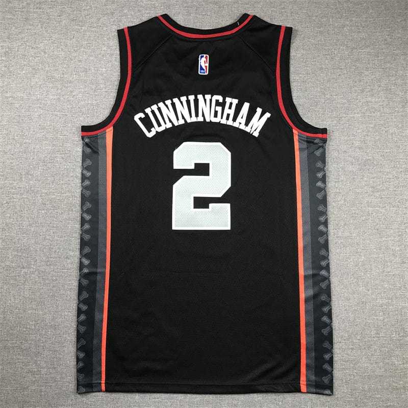 Men's Jersey 2024 Season Pistons #2 Black City Edition CUNNINGHAM