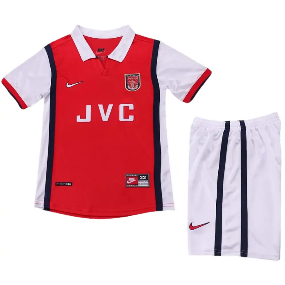 1998-99 Arsenal Home Retro Children's Jersey Set - Fans Edition