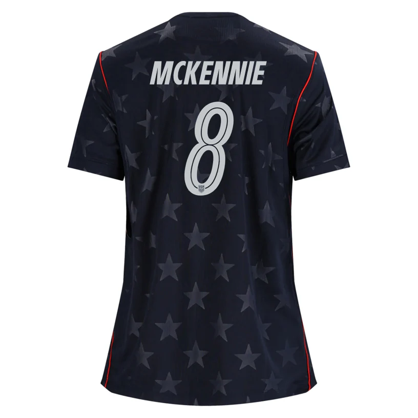 Nike Women's Mckennie United States Away Stadium Jersey 2026 (Dark Obsidian/Pure Platinum)