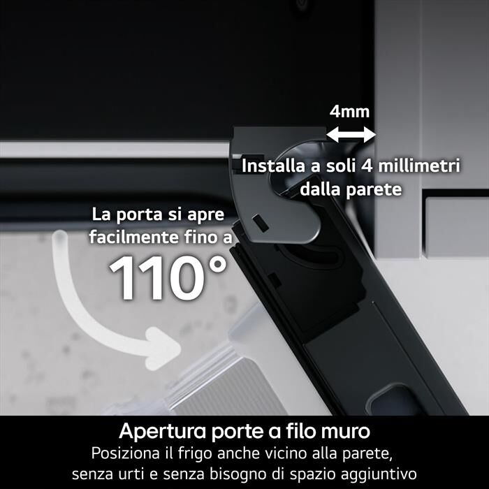 LG - Frigorifero combinato GBBSJ20DPY Classe D 375lt-Acciaio inox